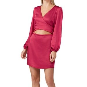 Stylestalker ruby satin maia dress small nwt